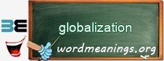 WordMeaning blackboard for globalization